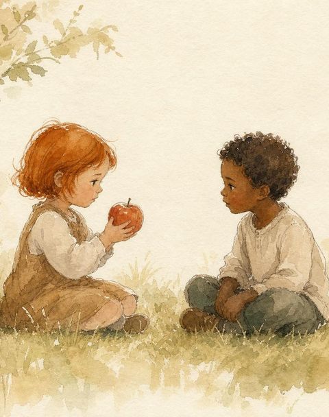 Tekening bij leren delen