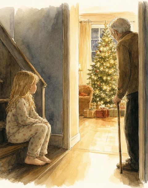 Tekening bij kerst