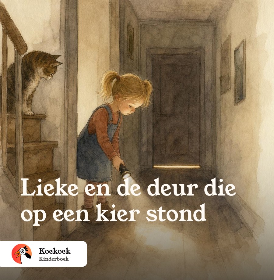 Voorbeeldomslag: Lieke en de deur die op een kier stond