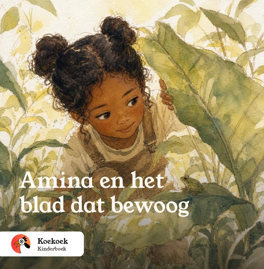 Omslag van Amina en het blad dat bewoog