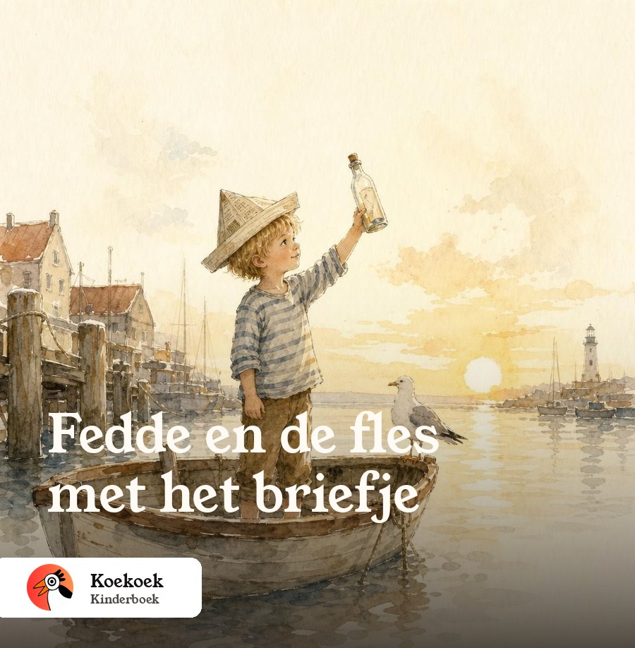 Voorbeeldomslag: Fedde en de fles met het briefje