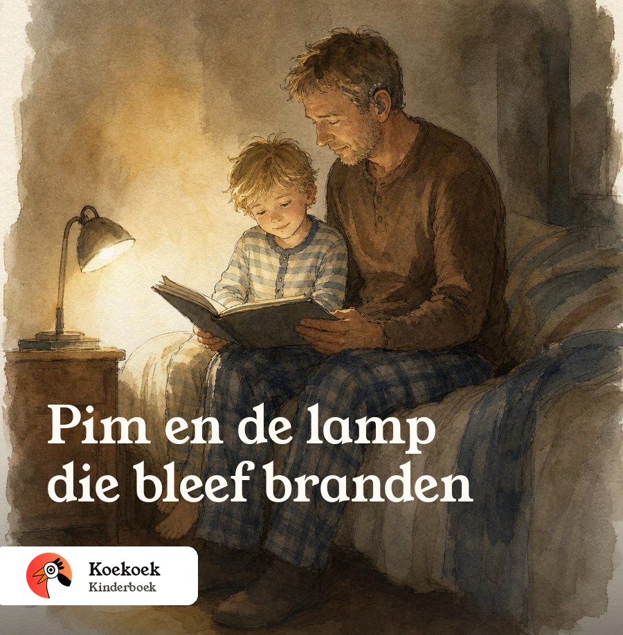 Voorbeeldomslag: Pim en de lamp die bleef branden