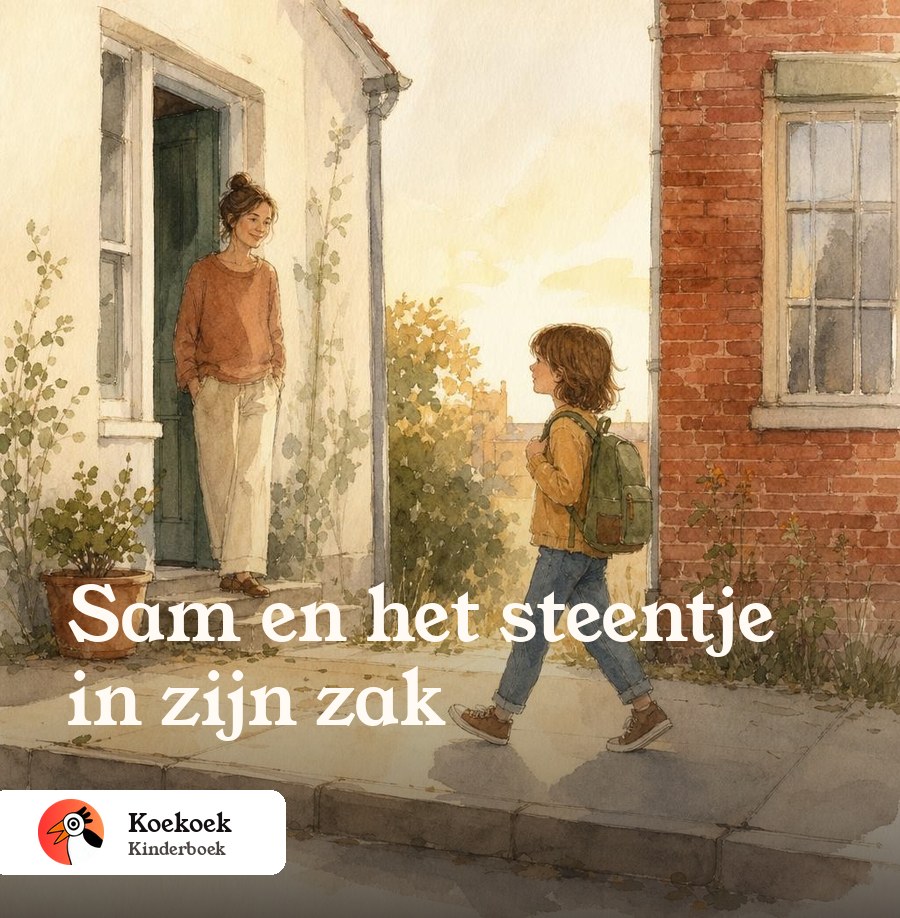 Voorbeeldomslag: Sam en het steentje in zijn zak