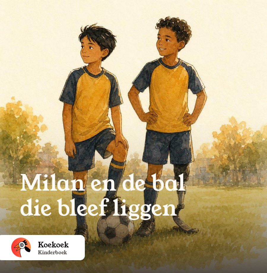 Voorbeeldomslag: Milan en de bal die bleef liggen