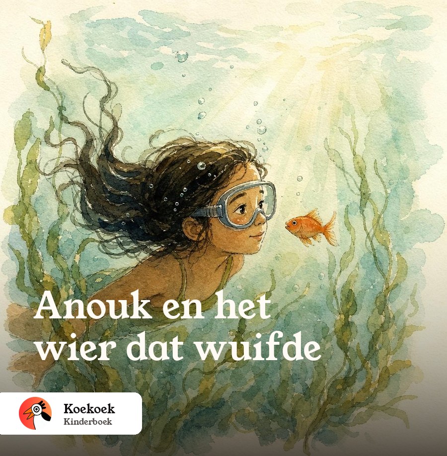 Voorbeeldomslag: Anouk en het wier dat wuifde