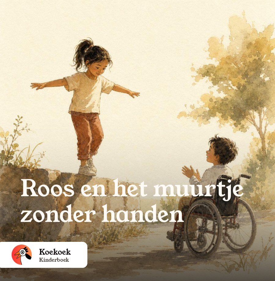 Voorbeeldomslag: Roos en het muurtje zonder handen