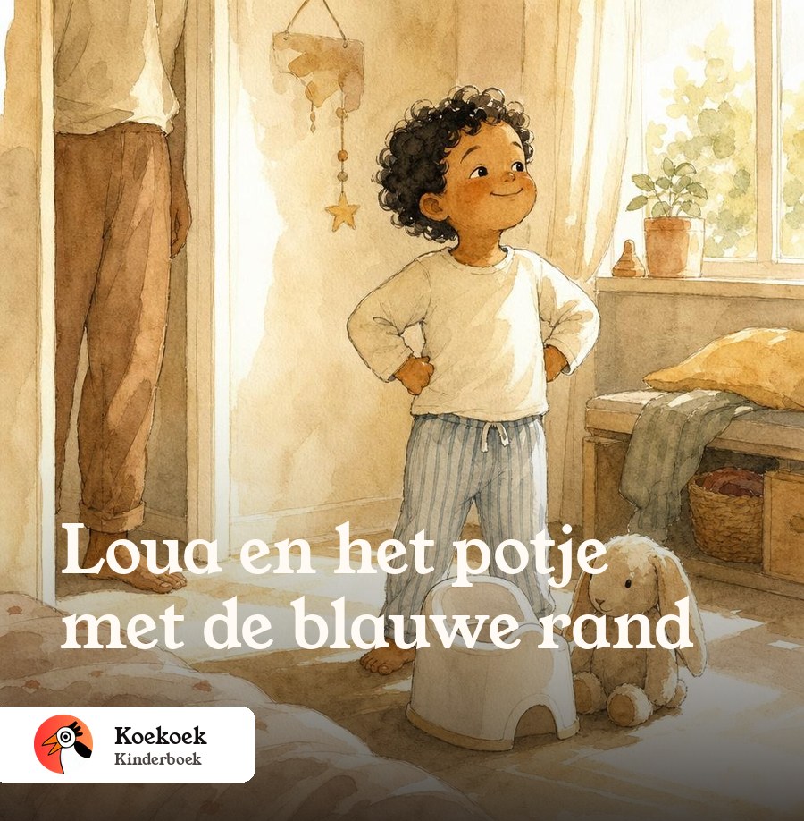 Voorbeeldomslag: Loua en het potje met de blauwe rand