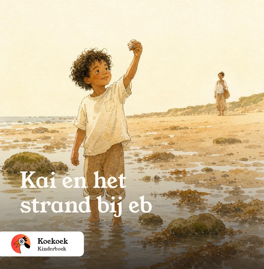Voorbeeldomslag: Kai en het strand bij eb
